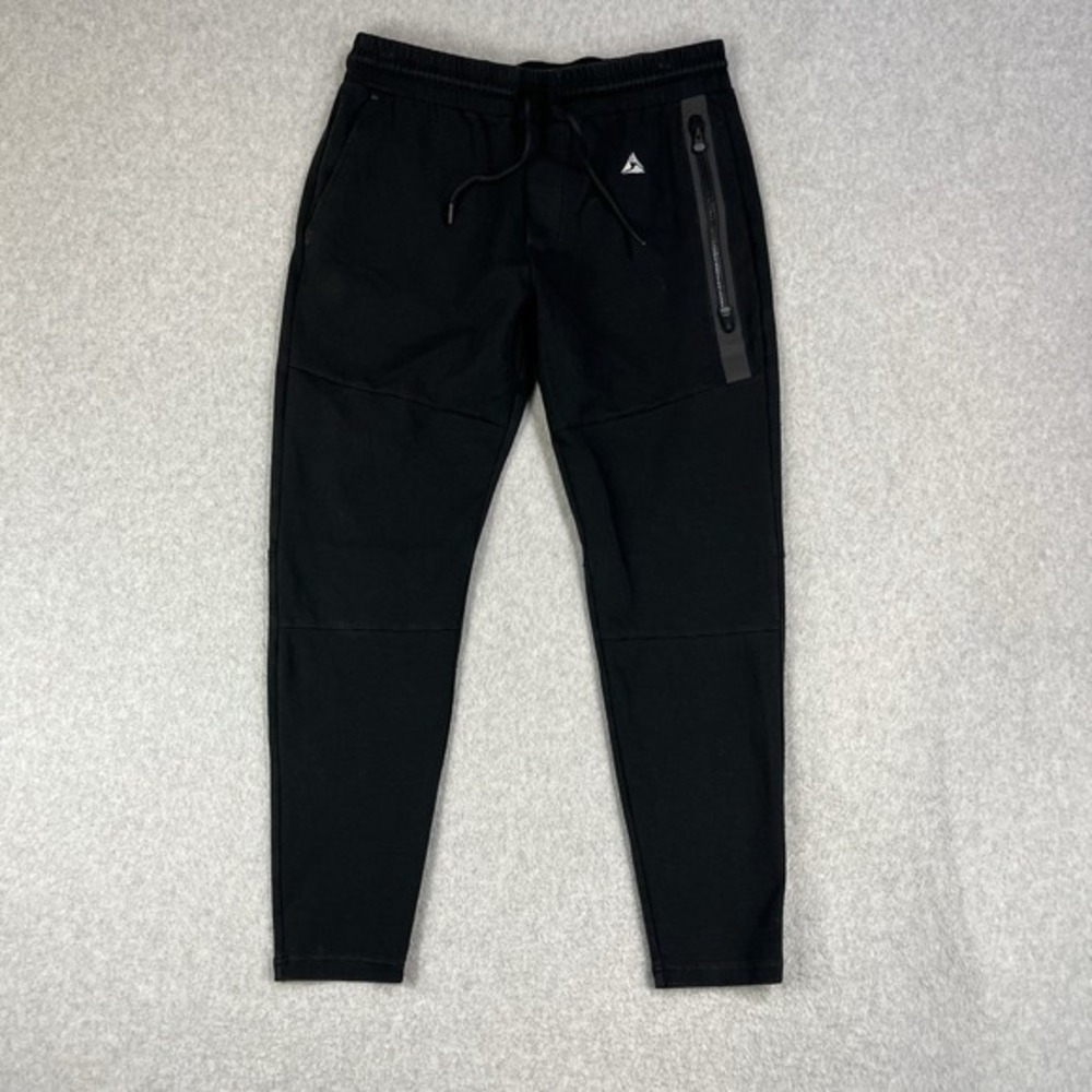 Greyson Sequoia Joggers Sweatpants Men Medium Performance Black Zip Pockets